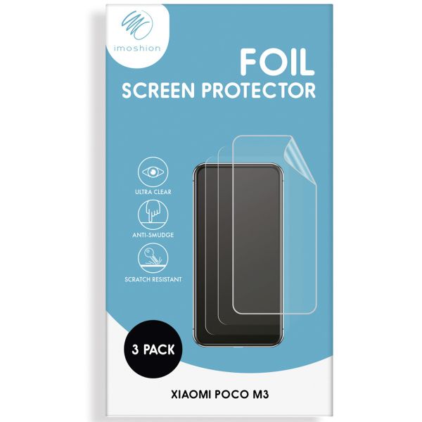 imoshion Screenprotector Folie 3 pack Xiaomi Poco M3