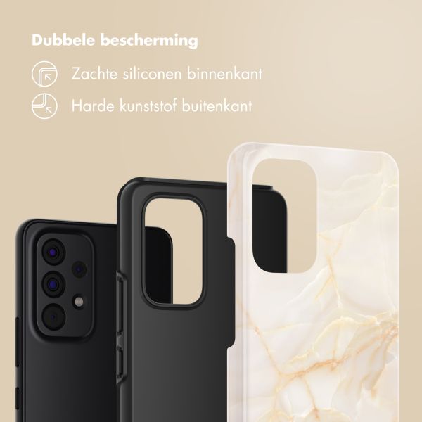 Selencia Vivid Backcover Samsung Galaxy A53 - Golden Beige Marble