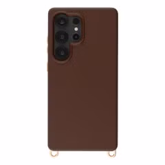 Selencia Rivièra MagSafe Backcover met afneembare haakjes Samsung Galaxy S25 Ultra - Choco Brown