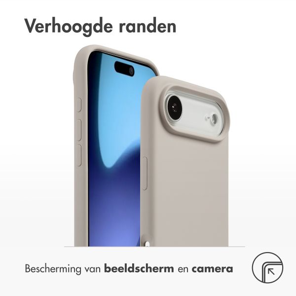 Accezz Liquid Silicone Backcover met MagSafe Apple iPhone Air - Stone