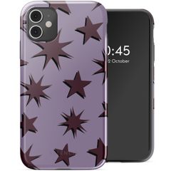 Selencia Vivid Backcover Apple iPhone 11 - Stars Plum Lilac