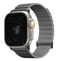 Uniq Revix Premium Edition dubbelzijdig bandje Apple Watch Series 1 t/m 10 / SE / Ultra (2) (44/45/46/49 mm) - Charcoal/Ash Grey