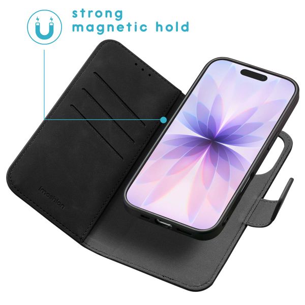 imoshion Uitneembare 2-in-1 Luxe Bookcase Apple iPhone 17 - Zwart