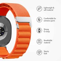 imoshion Nylon Alpine Band Samsung Galaxy Watch 9 (40/44mm) / Watch 8 (40/44mm) / Classic (46mm) - Orange