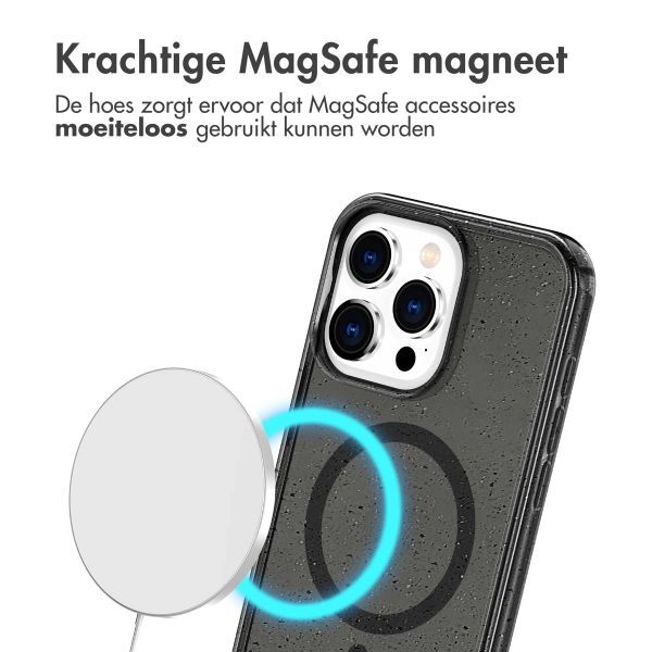 imoshion Sparkle Backcover met MagSafe Apple iPhone 15 Pro - Glitter Zwart