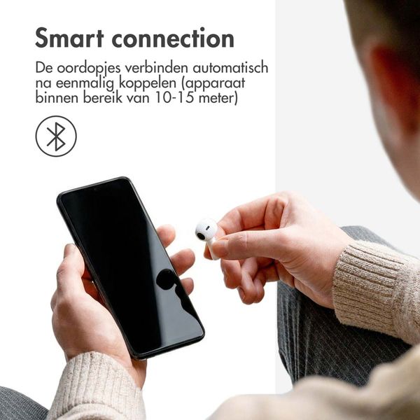 imoshion Aura Earbuds - Draadloze oordopjes - Bluetooth draadloze oortjes - Wit