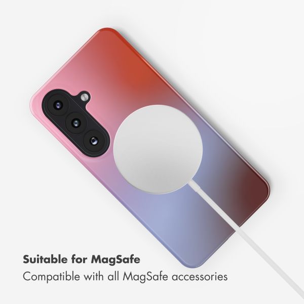 Selencia Vivid Back Cover with MagSafe Samsung Galaxy S26 - Gradient Soft Blush