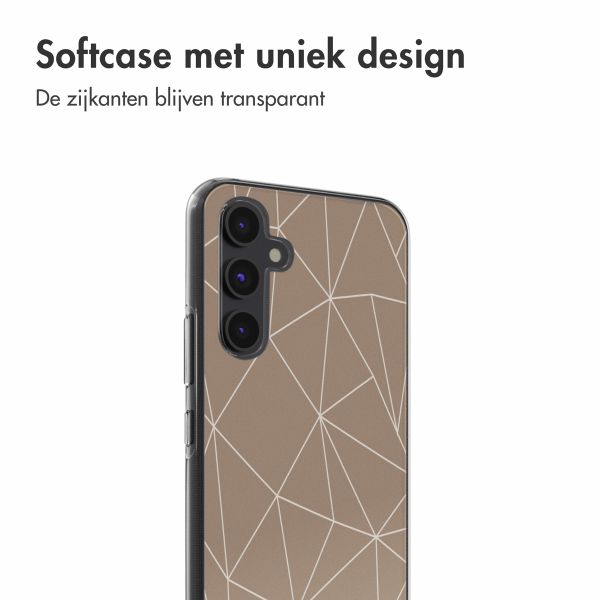 imoshion Design hoesje Samsung Galaxy A54 (5G) - Graphic Lines Beige