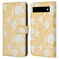 imoshion Design Bookcase Google Pixel 6a - Yellow Flowers