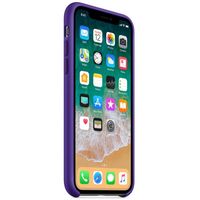 Apple Silicone Backcover iPhone X - Ultra Violet