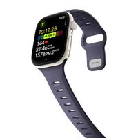 Nomad Tempo siliconen band Apple Watch Series 1 - 9 / SE (38/40/41 mm) | Series 10 / 11 (42 mm) - Purple