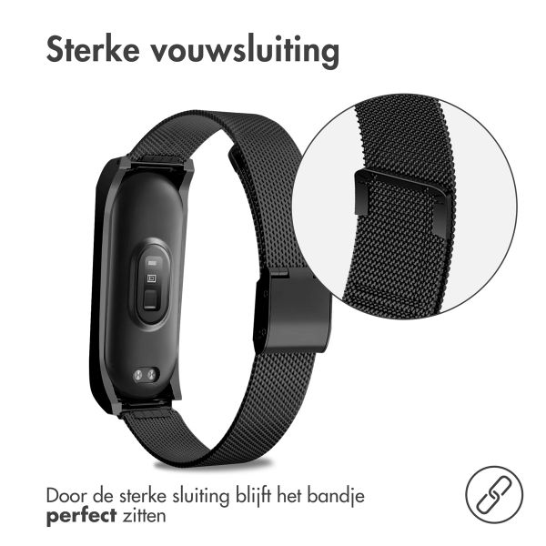 imoshion Milanees bandje Xiaomi Mi Band 7 - Zwart