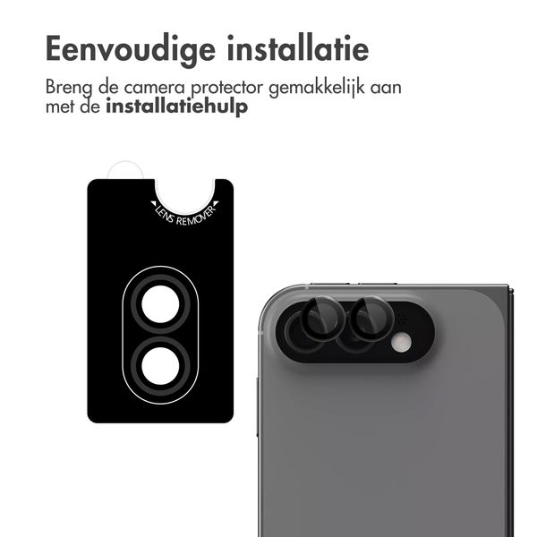 imoshion Camera Protector Glas 2 Pack Apple iPhone Duo - Zwart