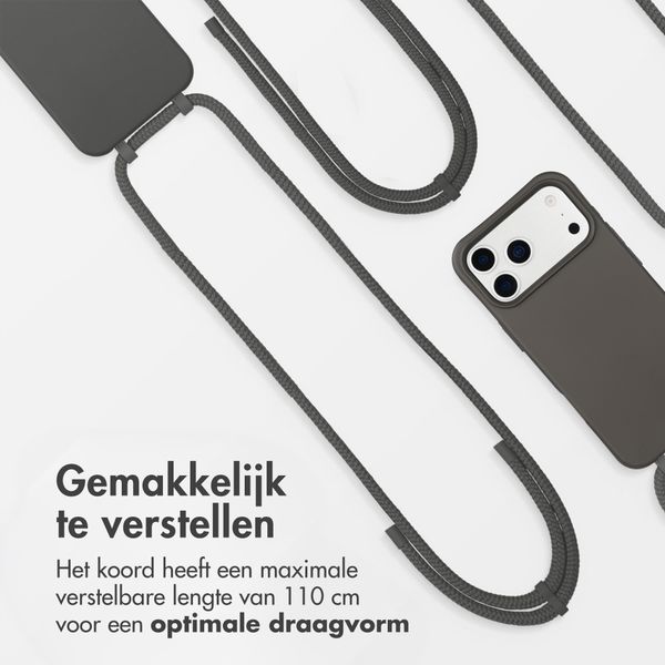 imoshion Color Backcover met afneembaar koord met MagSafe Apple iPhone 17 Pro - Black Coffee