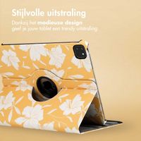 imoshion 360° Draaibare Design Bookcase Apple iPad Pro 12.9 (2018/2020/2021/2022) - Yellow Flowers