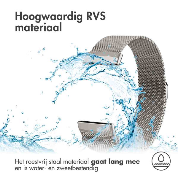 imoshion Milanees magnetisch bandje Fitbit Versa 4/ 3 / Sense (2) - Starlight