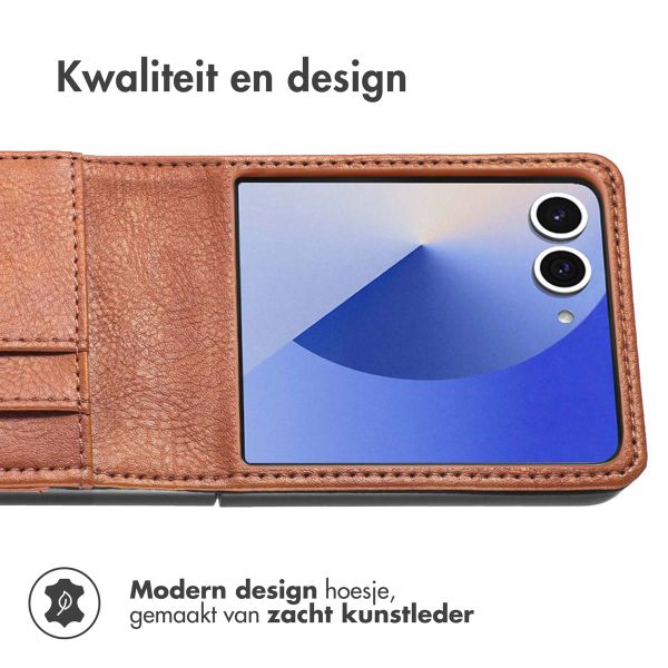 imoshion Luxe Bookcase Samsung Galaxy Z Flip 7 - Bruin