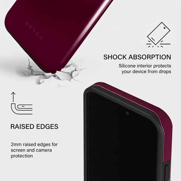 Burga Tough Case with MagSafe Apple iPhone 14 Pro - Dark Cherry