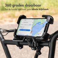 imoshion Rugged Fiets Telefoonhouder - Telefoonhouder fiets - Universeel - Verstelbaar - Zwart