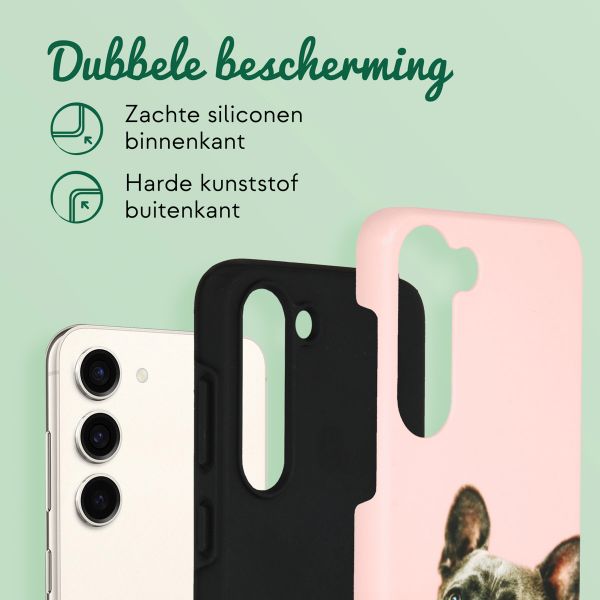 Ontwerp je eigen tough case Samsung Galaxy S23 - Wit