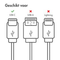 imoshion USB-C naar USB-C kabel - 100 Watt - 2 meter - Zwart