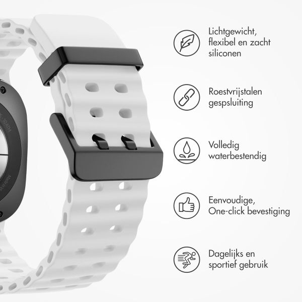 imoshion Ocean Siliconenband Samsung Galaxy Watch Ultra (2024/2025) - Wit