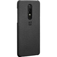 OnePlus Sandstone Protective Backcover OnePlus 6 - Zwart