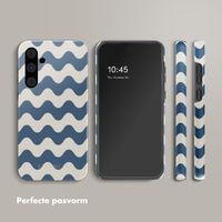Selencia Vivid Tough Backcover Samsung Galaxy A55 - Wave Vibes Classic Blue