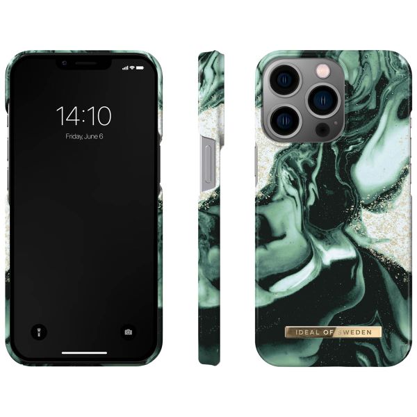 iDeal of Sweden Fashion Backcover iPhone 13 Pro - Golden Olive Marble