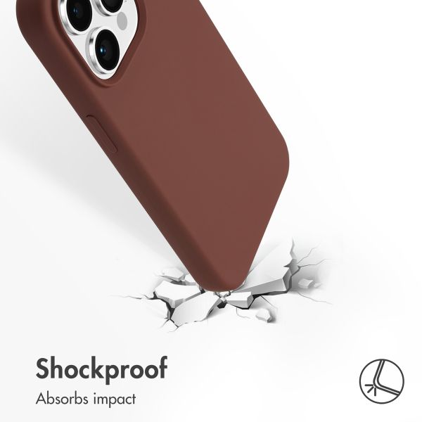 Accezz Liquid Silicone Back Cover with MagSafe Apple iPhone 15 Pro - New Tea Brown