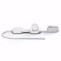 Zens Pro 3 USB-C Kabel met Draadloze Oplader voor telefoon / earbuds / Apple Watch - MagSafe en Qi2 - Wit