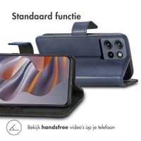 imoshion Luxe Bookcase Motorola Edge 60 Neo - Donkerblauw