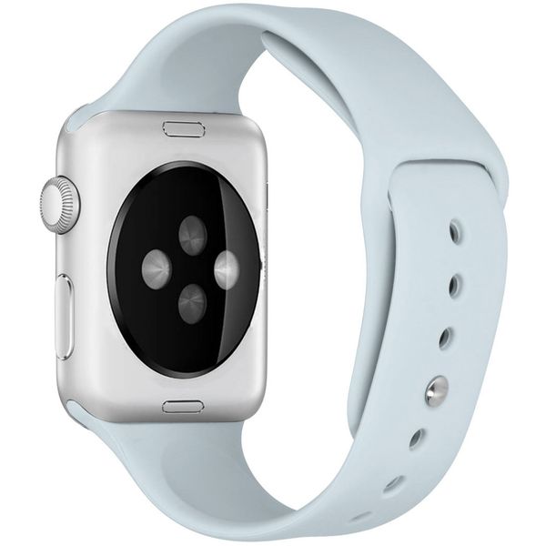 imoshion Siliconen bandje Apple Watch Series 1 t/m 9 / SE (38/40/41 mm) | Series 10 (42 mm) - Lichtblauw