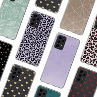 imoshion Design hoesje Samsung Galaxy A52(s) (5G/4G) - Leopard Lilac