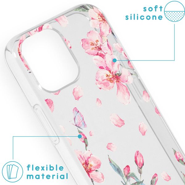 imoshion Design hoesje Apple iPhone 13 Mini - Blossom Watercolor