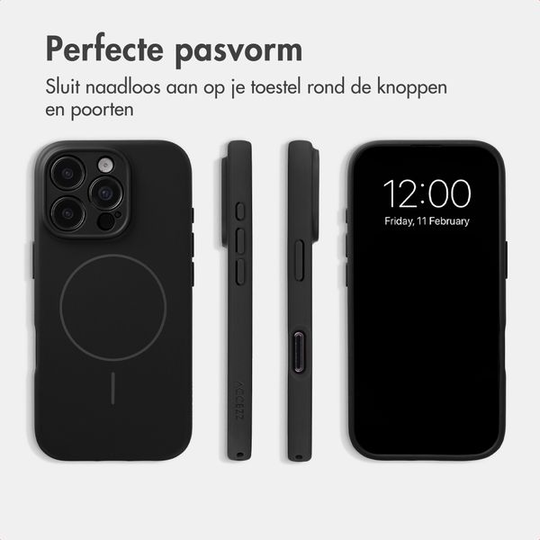 Accezz Grip Backcover met MagSafe Apple iPhone 16 Pro - Zwart
