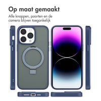Accezz Ring Stand Backcover met MagSafe Apple iPhone 14 Pro Max - Blauw