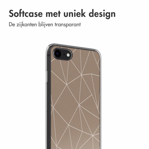 imoshion Design hoesje iPhone SE (2022 / 2020) / 8 / 7 - Graphic Lines Beige