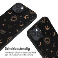 imoshion Siliconen design hoesje met koord Apple iPhone 15 Plus - Sky Black