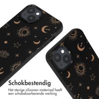 imoshion Siliconen design hoesje met koord iPhone 15 Plus - Sky Black