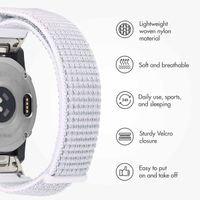 imoshion QuickFit® Nylon Band - Garmin 22 mm Connector - Size L/XL - White