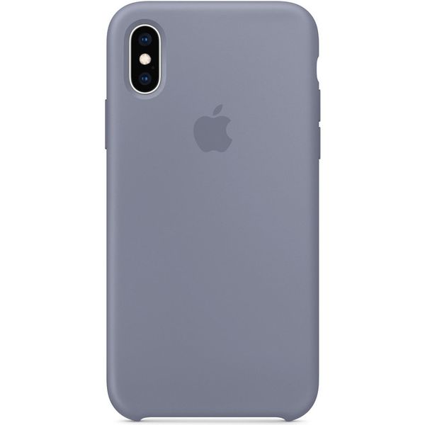 Apple Silicone Backcover Apple iPhone Xs / X - Lavender Gray