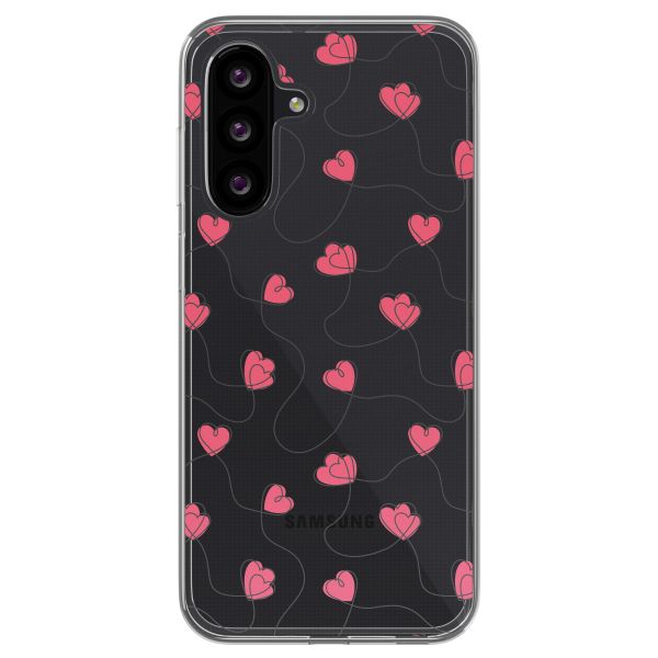 imoshion  Design hoesje Samsung Galaxy A26 - Dusty Rose Connected Hearts