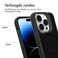 imoshion Rugged Hybrid Carbon Case met MagSafe Apple iPhone 14 Pro Max - Zwart
