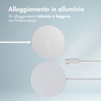 Accezz Wireless Charger USB-C - MagSafe en Qi2 Draadloze Oplader - 1 meter - Wit