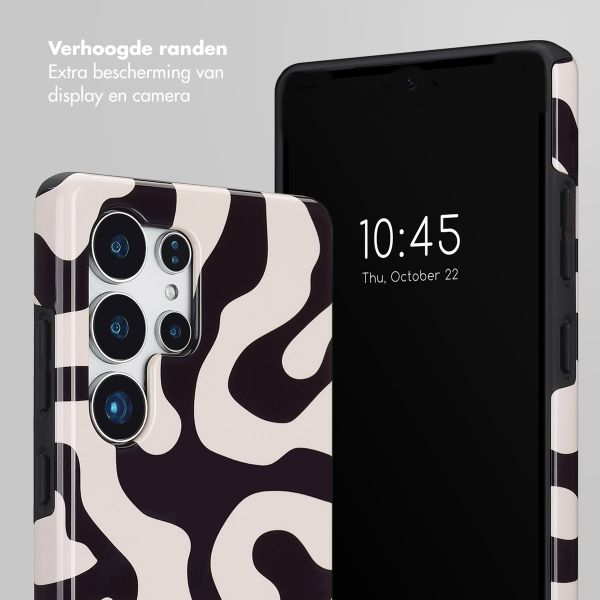 Selencia Vivid Backcover Samsung Galaxy S25 Ultra - Art Wave Black