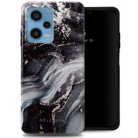 Selencia Vivid Tough Backcover Xiaomi Redmi Note 12 Pro - Chic Marble Black