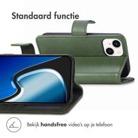 imoshion Luxe Bookcase Apple iPhone 15 - Groen