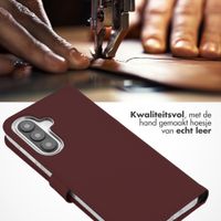Selencia Echt Leren Bookcase Samsung Galaxy A27 (5G) - Burgundy