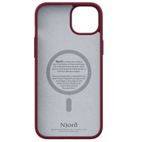 Njorð Collections Suède Comfort+ Case MagSafe iPhone 15 Plus - Red